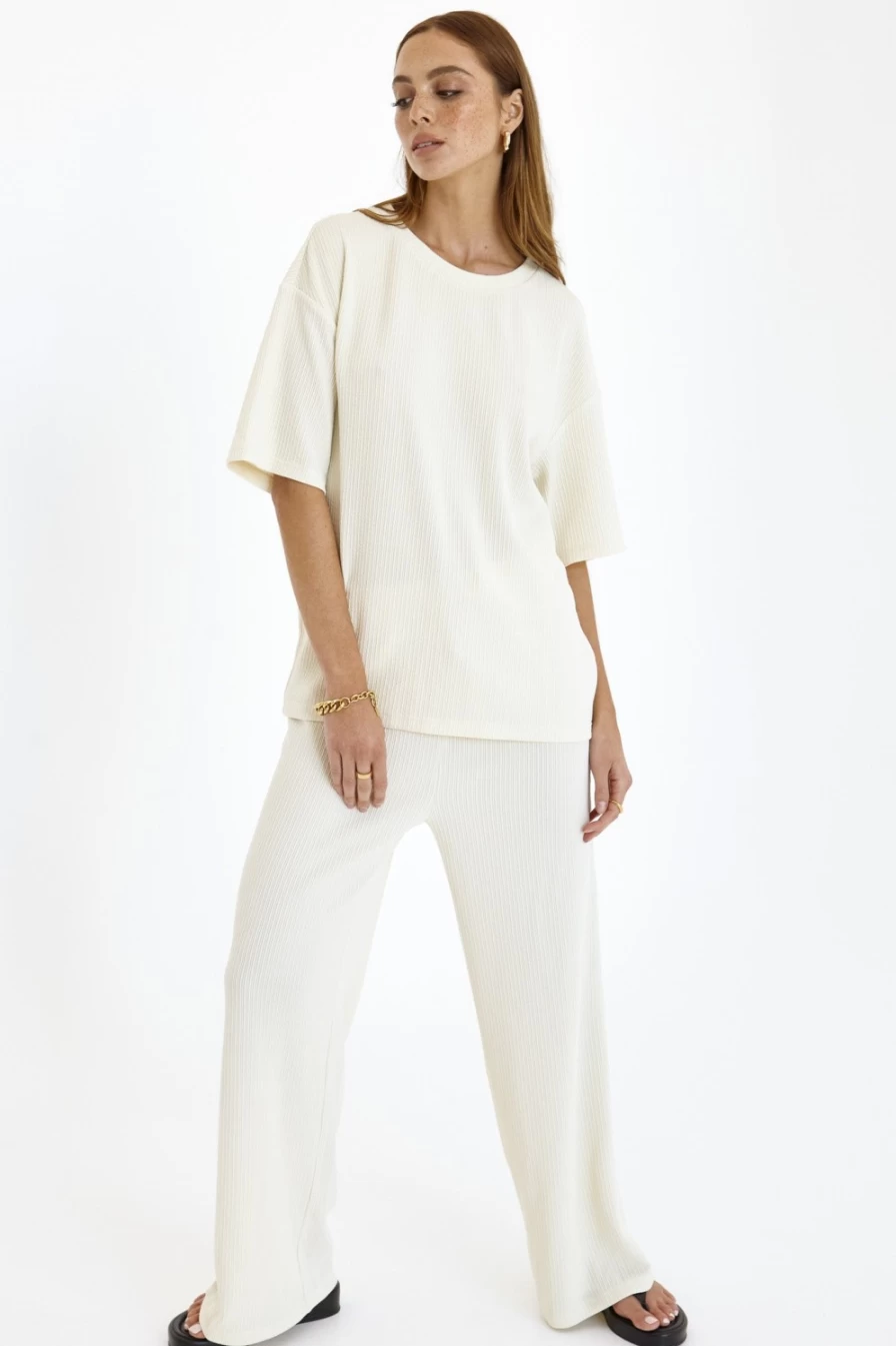 SNDYS Women's Arwen Top in Bone Color - Stylish Casual Blouse for Women
