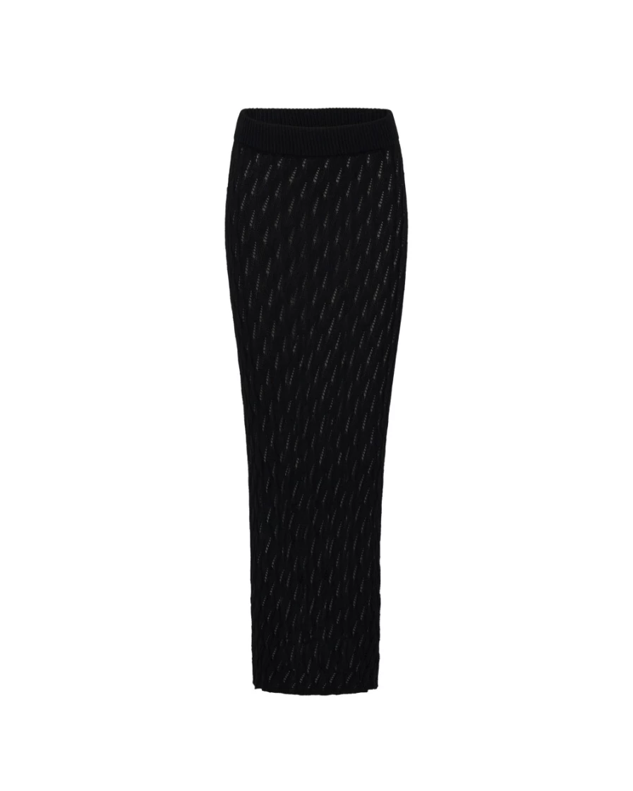 SNDYS Women's Claire Black Skirt - Elegant & Stylish