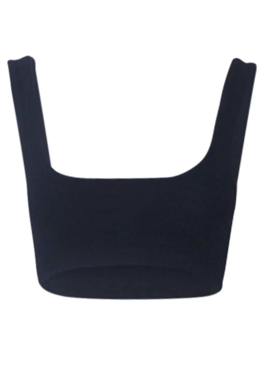 SNDYS Women's Hazel Crop Top in Black - Stylish Short Shirt for Women