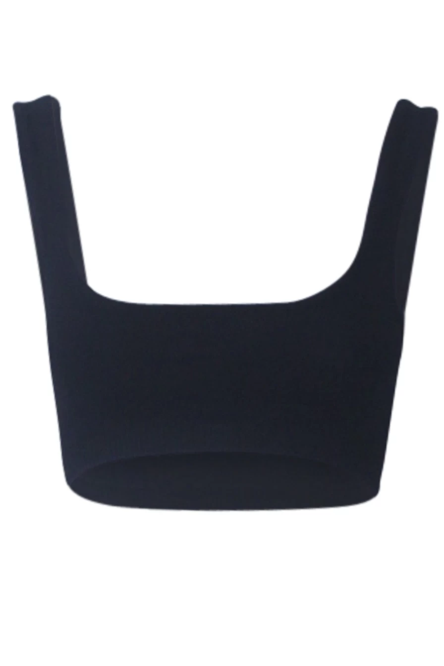 SNDYS Women's Hazel Crop Top in Black - Stylish Short Shirt for Women