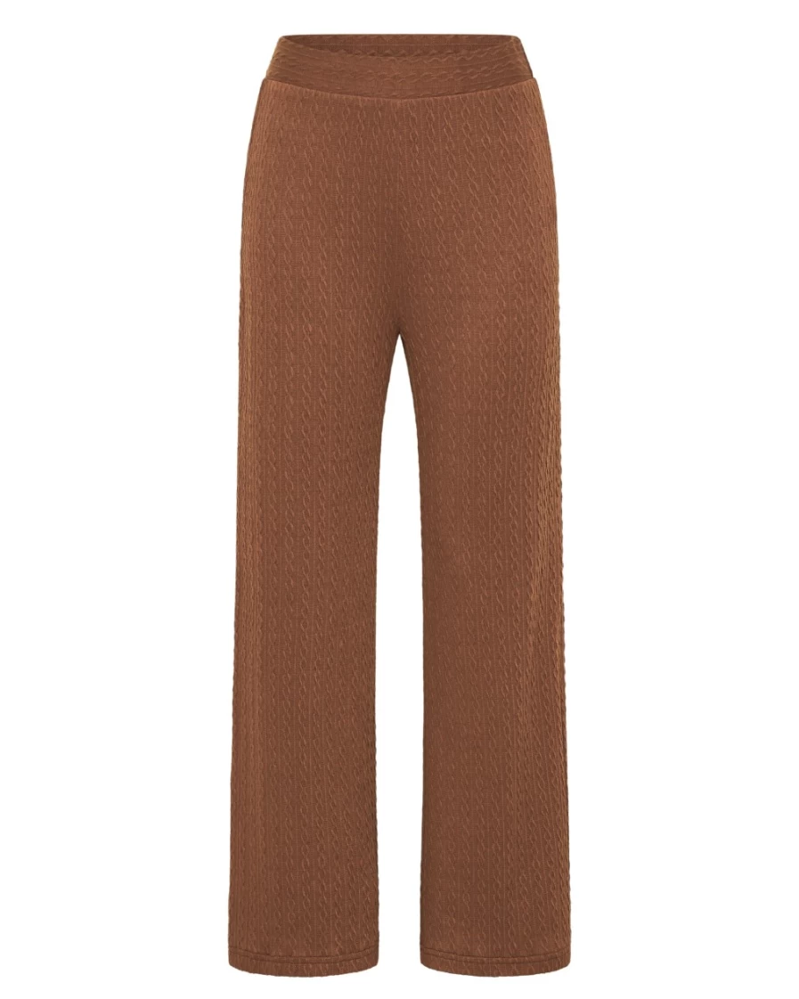 SNDYS Women's Avery Pant in Chestnut Brown - High-Waisted Trousers for Women