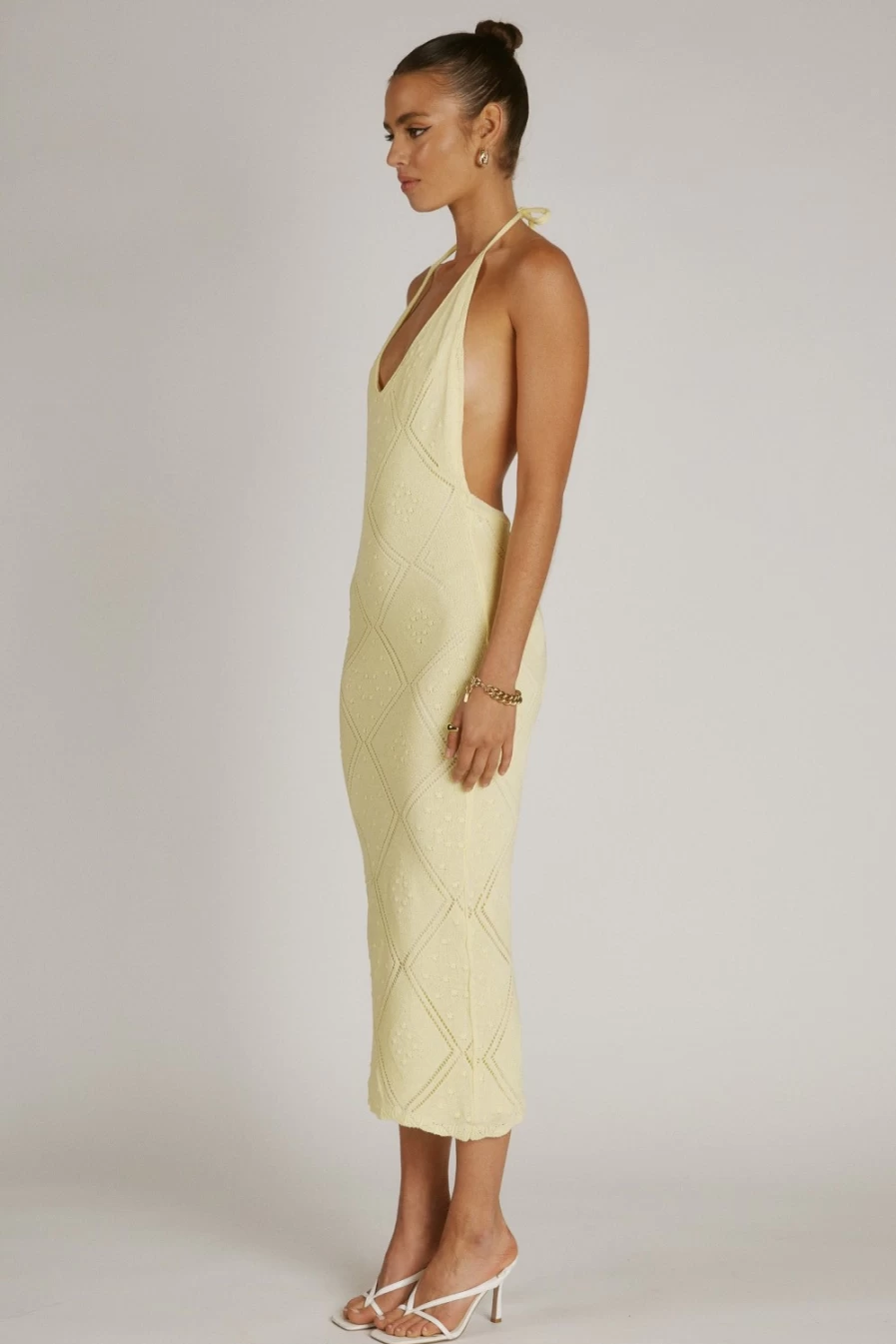 SNDYS Women's Kehlani Yellow Dress - Summer Flowy Boho Chic Style