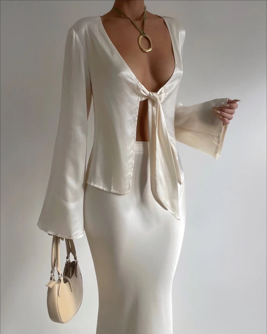 SNDYS Women's Phoenix Top in Champagne - Elegant Blouse for Women