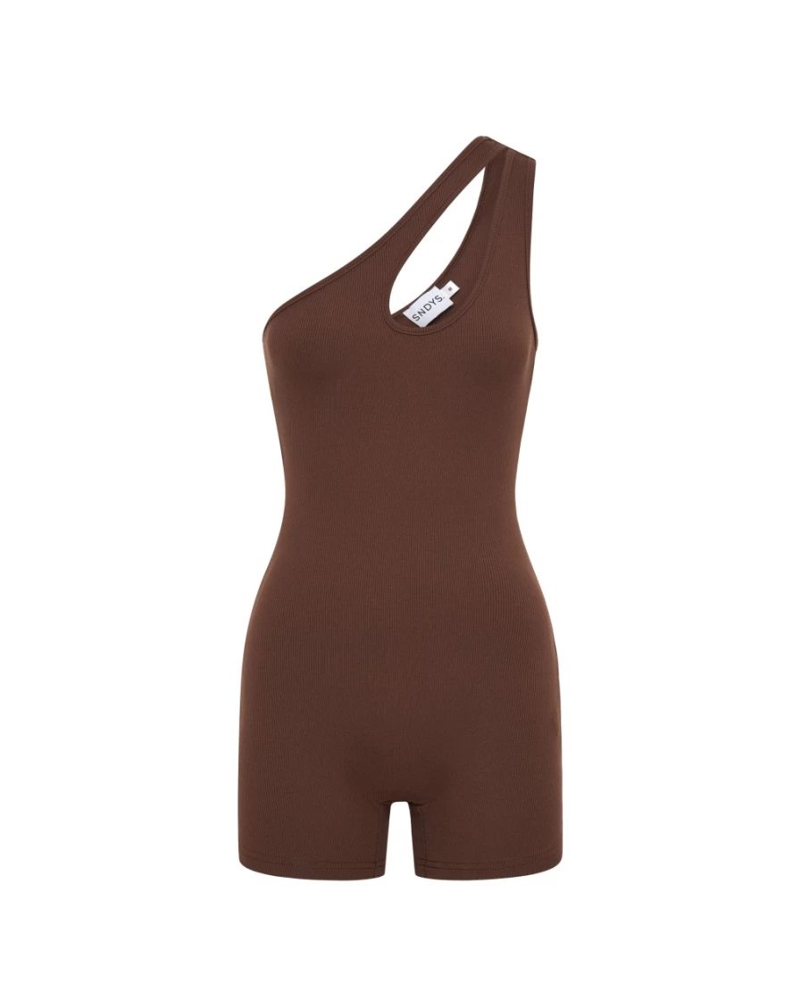 SNDYS Women's Layana Romper in Chocolate - Stylish Jumpsuit for Women