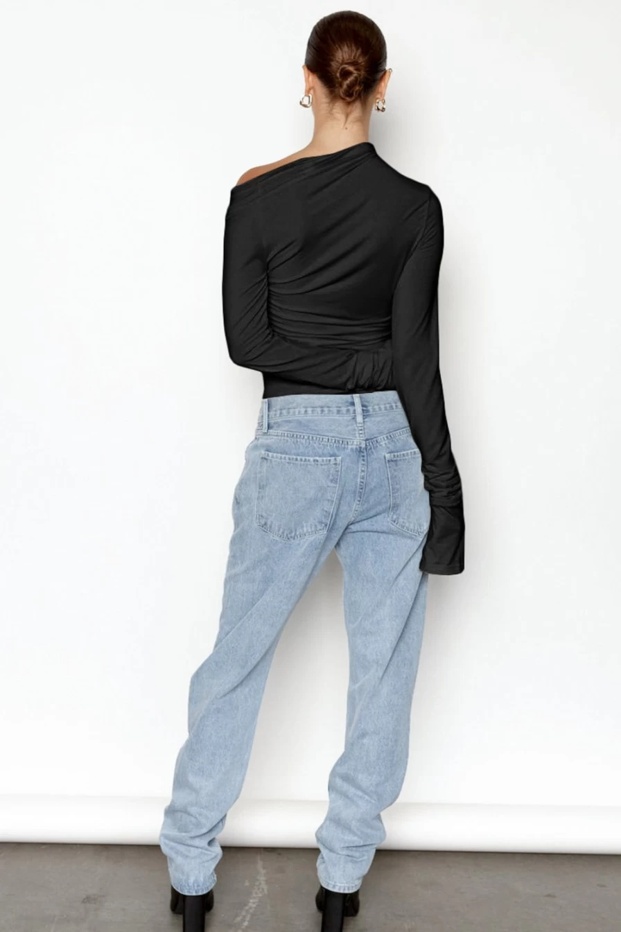SNDYS Women's Nyah Bodysuit - Black Stylish Comfort for Everyday Wear