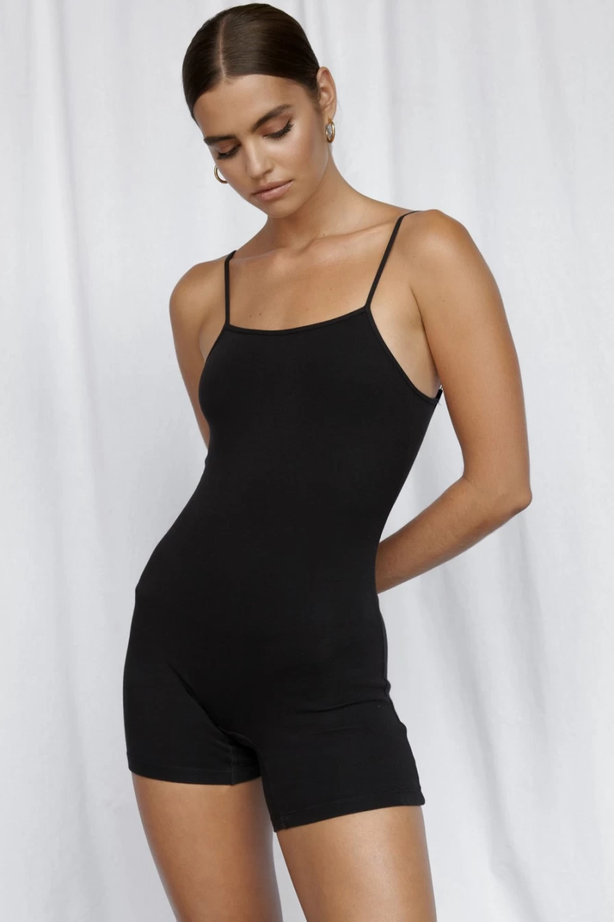 SNDYS Women's Black Jordan Style Romper - Casual Jumpsuit for Women