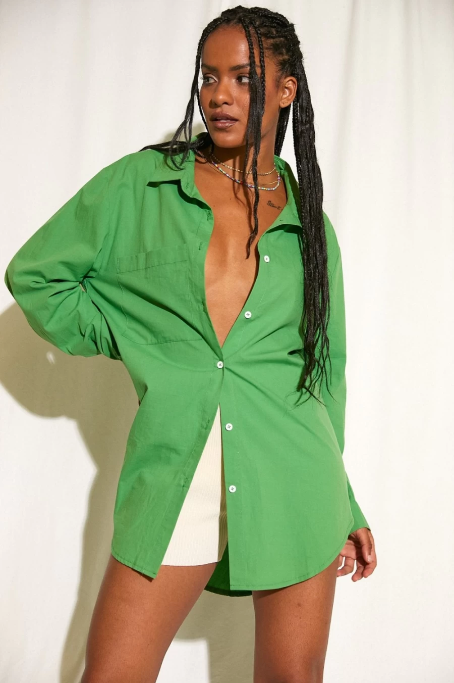 SNDYS Women's Bello Shirt in Green - Stylish Casual Top for Women